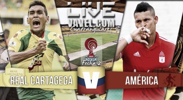Resultado final Cartagena - América de Cali (2-1) en el Torneo Águila Resultado final Cartagena - América de Cali (2-1) en el Torneo Águila