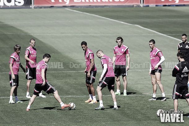 Último entrenamiento previo al partido frente al Espanyol