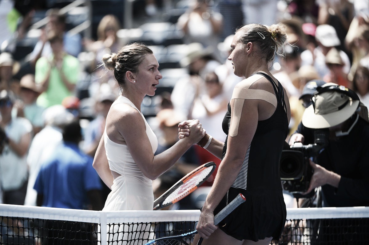 Halep no encuentra el rumbo en New York Halep no encuentra el rumbo en New York