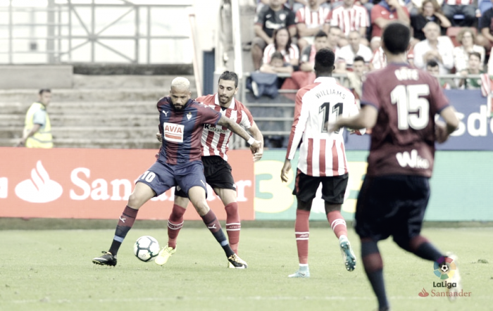 El gol en contra, sinónimo de venirse abajo para el Eibar El gol en contra, sinónimo de venirse abajo para el Eibar