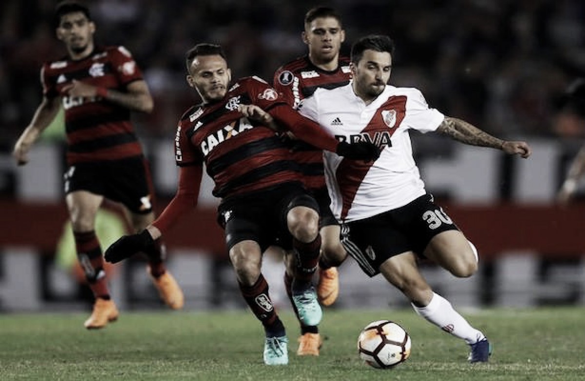 El podio Millonario ante Flamengo El podio Millonario ante Flamengo