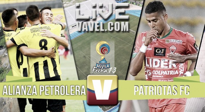 Resultado final: Alianza Petrolera - Patriotas de Boyacá en la Liga Águila 2016-I (0-1)