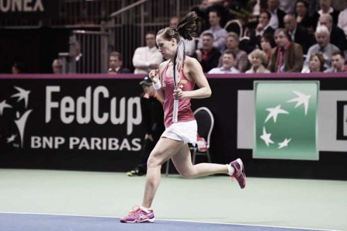Fed Cup 2016: Both ties end the day all square as Viktorija Golubic proves the unlikely star