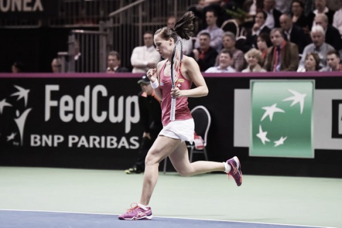 Fed Cup 2016: Both ties end the day all square as Viktorija Golubic proves the unlikely star