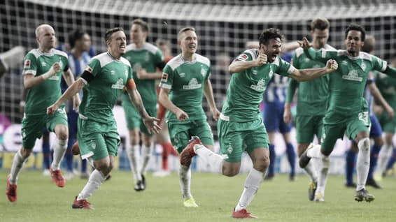 Com quebra de recorde de Pizarro, Hertha Berlin e Werder Bremen ficam no empate pela Bundesliga Com quebra de recorde de Pizarro, Hertha Berlin e Werder Bremen ficam no empate pela Bundesliga