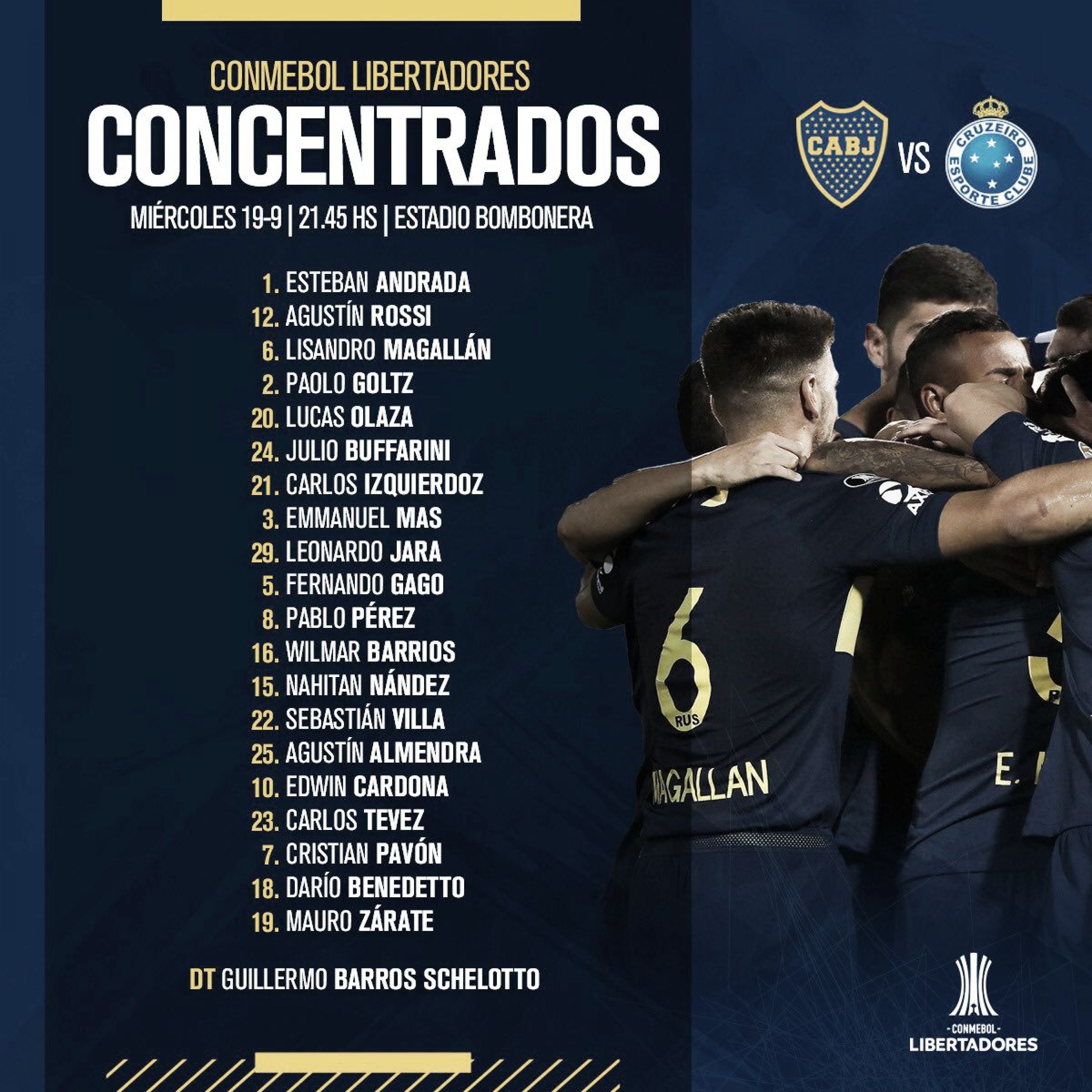 Los concentrados para recibir a Cruzeiro Los concentrados para recibir a Cruzeiro