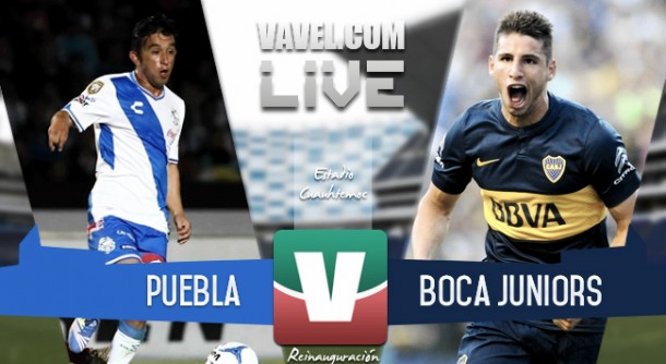 Resultado Puebla - Boca Juniors en Reinauguración Estadio Cuauhtémoc (1-0)