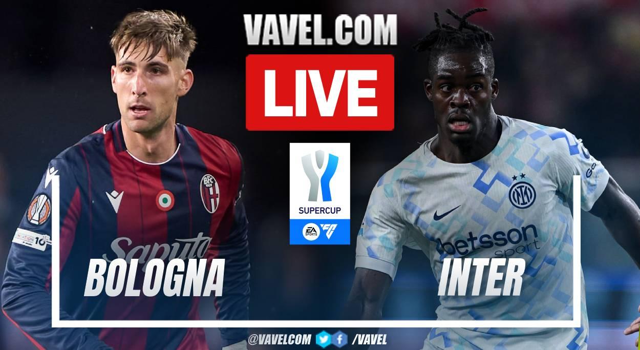 Bologna vs Inter LIVE Score Updates in Suppercoppa Italiana Match