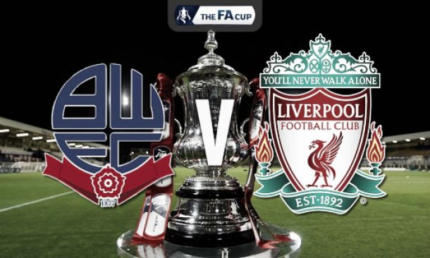 Score match Bolton Wanderers 1-2 Liverpool