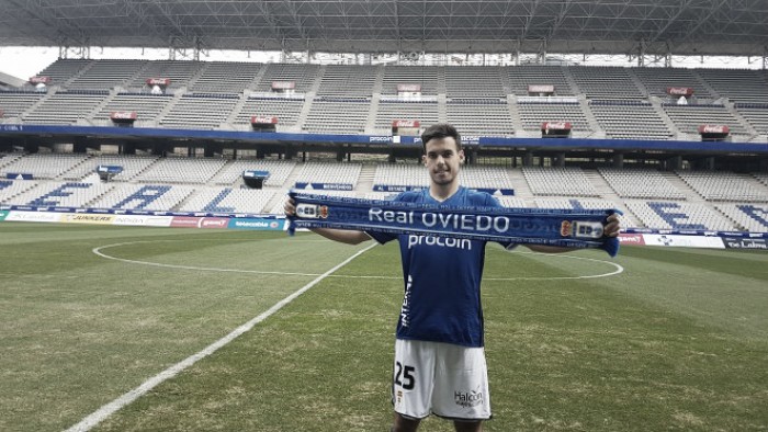 Borja Domínguez: "Estoy muy contento de venir al Real Oviedo"