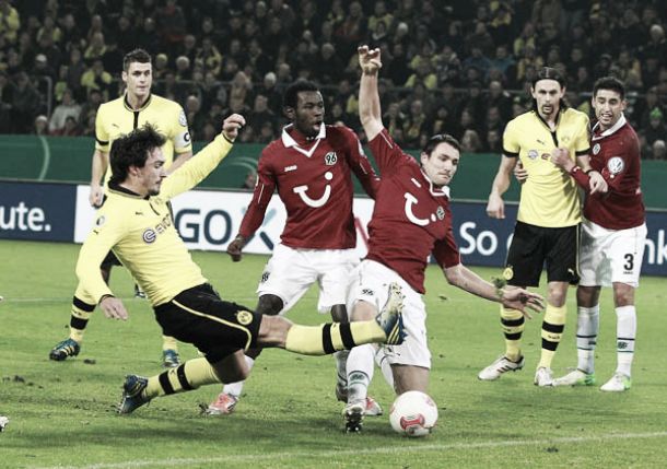 Resultado Borussia Dortmund - Hannover 96 en la Bundesliga 2014 (0-1)