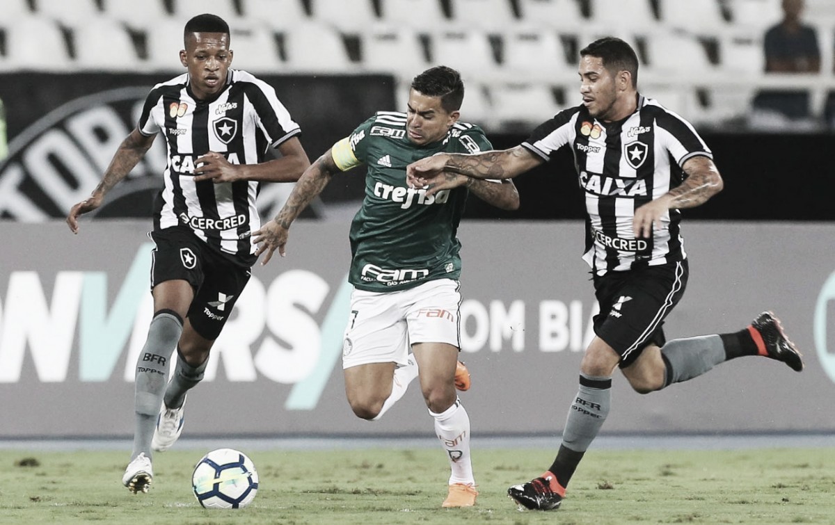 Resultado de imagem para botafogo e palmeiras ontem