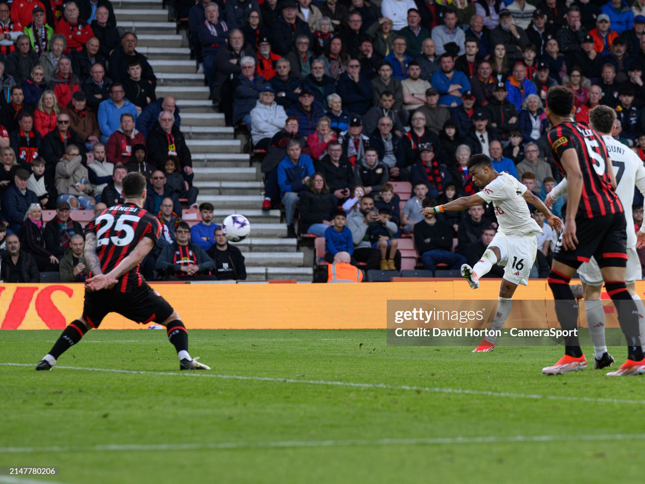 Iraola
maintains ‘we cannot be happy with the point’ as Bournemouth draw 2-2 against Man
United