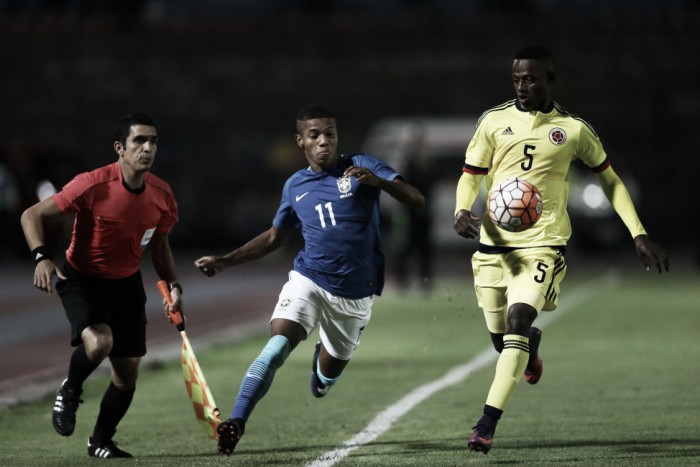Brasil toma gol no fim e perde para Colômbia no Sul-Americano Sub-20