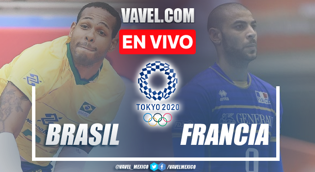Resumen y mejores momentos del Brasil 3-2 Francia en Voleibol Varonil Tokio 2020