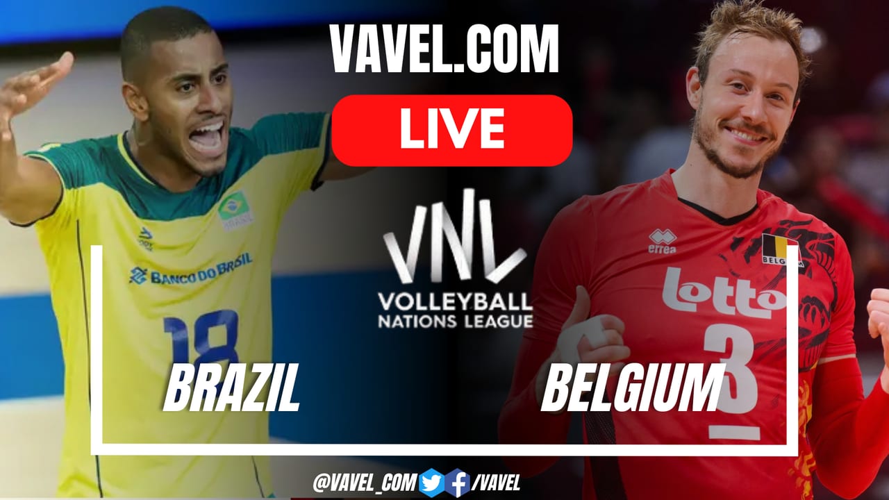 Brazil vs Belgium LIVE Score Updates in Volleyball Nations League Match