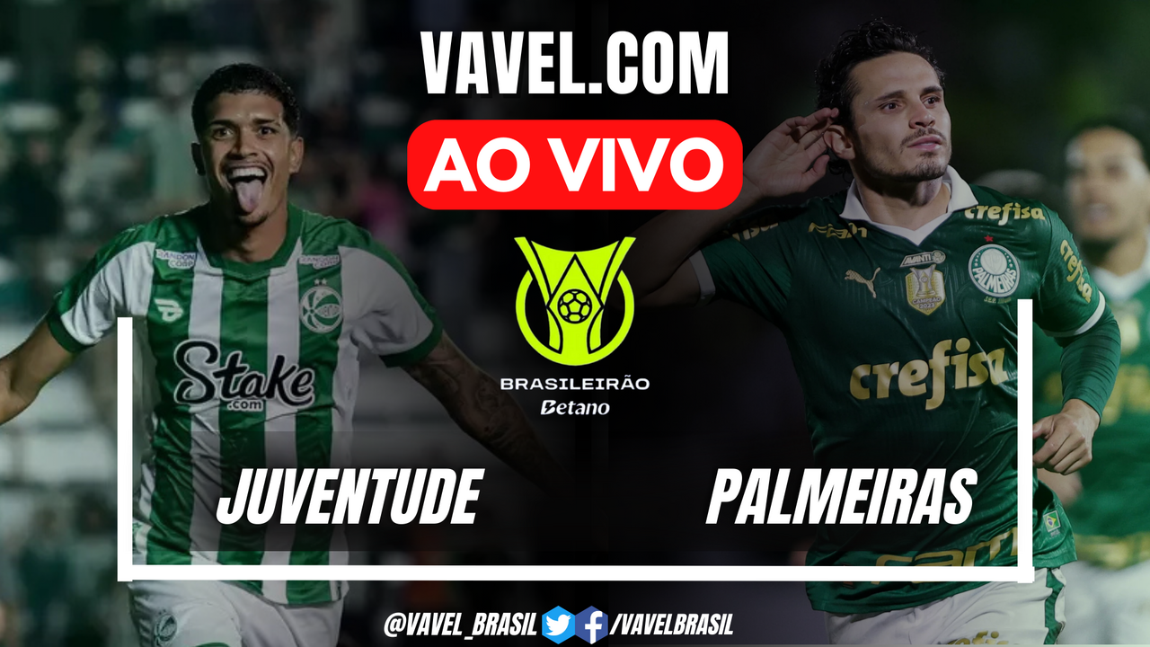 Juventude x Palmeiras AO VIVO, onde assistir ao jogo pelo Campeonato