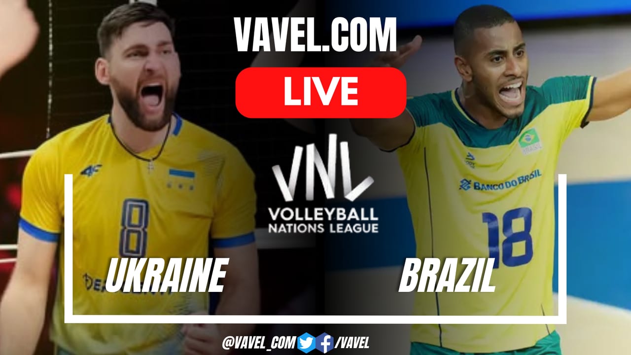 Ukraine vs Brazil LIVE Score Updates in Volleyball Nations League Match