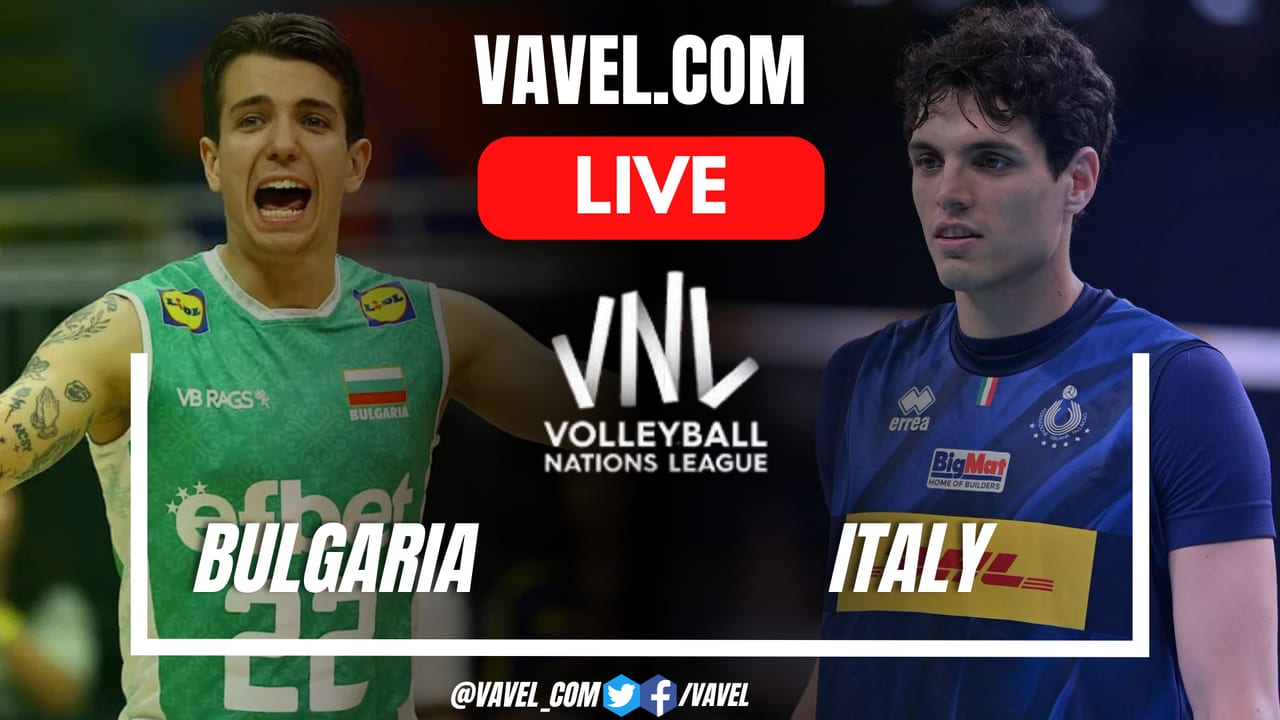 Bulgaria vs Italy LIVE Score Updates in Volleyball Nations League Match