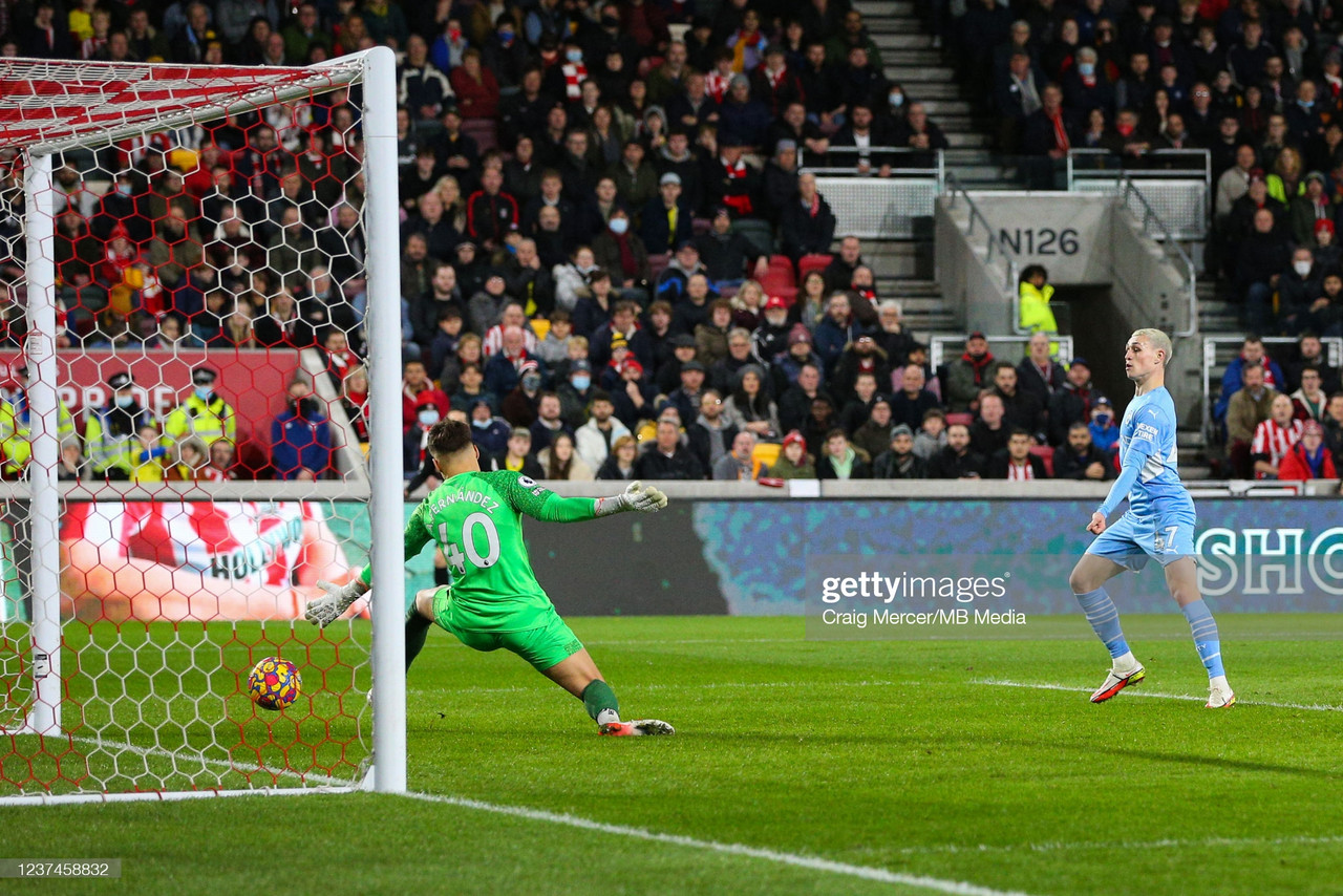 Brentford 0-1 Manchester City: Foden clinches narrow win for league-leaders