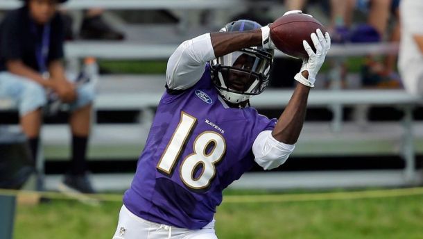 Baltimore Ravens' First Round Draft Pick Breshad Perriman Losing Out On Wide Receiver Battle