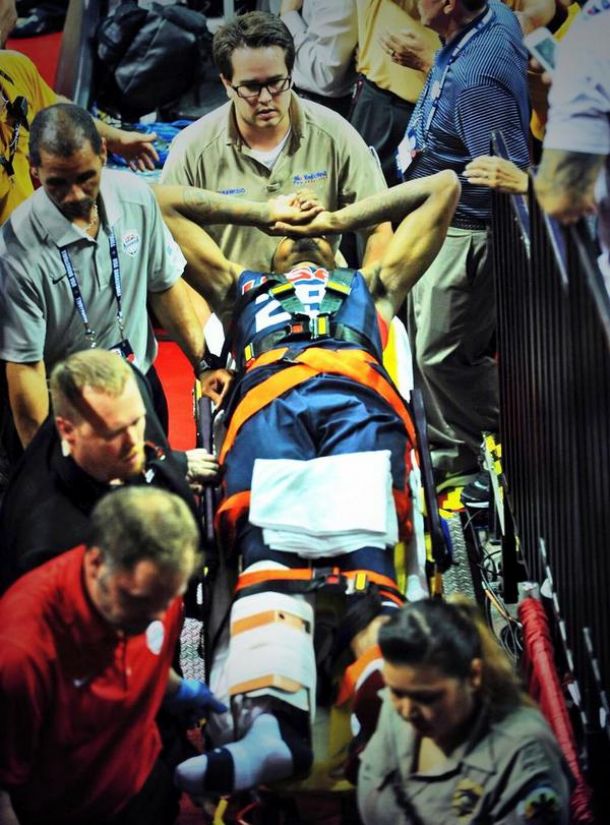 Paul George Suffers Gruesome Leg Injury During Team USA Blue - White Scrimmage