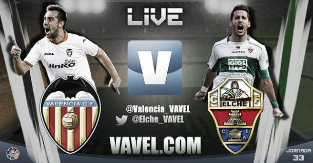 Resultado Valencia - Elche en Liga BBVA (2-1)