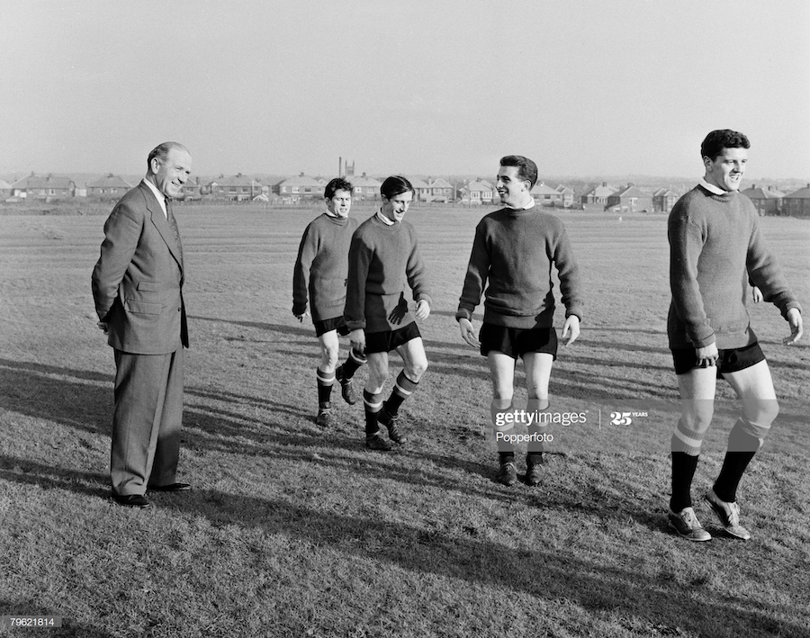 The Busby Babes' first meeting with Real Madrid: Tommy Taylor scores at the Bernabeu