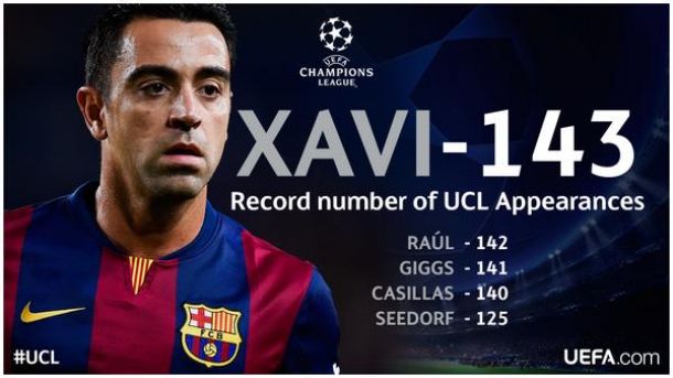 Xavi sigue batiendo récords