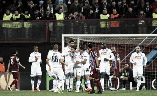 Il Napoli ipoteca gli Ottavi di Euorpa League: battuto 4-0 il Trabzonspor
