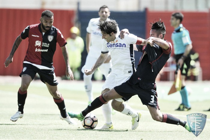 Serie A: all'Empoli non riesce il miracolo, vince il Cagliari 3-2 grazie ad un super Farias