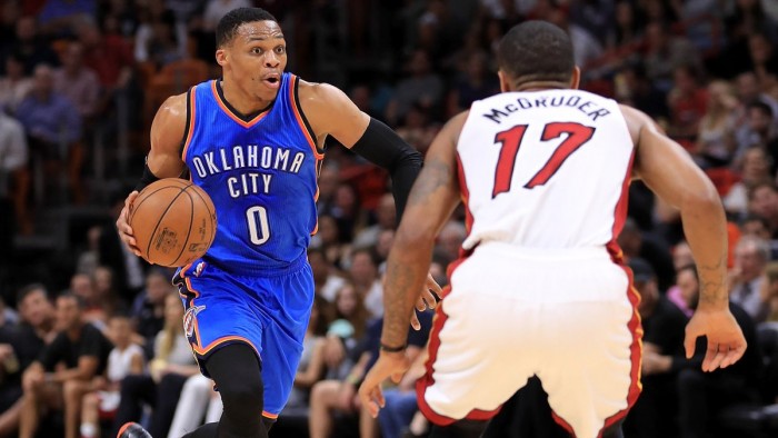 NBA - Westbrook trascina OKC. Miami cade al cospetto dei Thunder