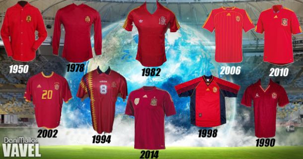 obtener Materialismo Inocente Historia de la camiseta de la selección española en la Copa del Mundo -  VAVEL España
