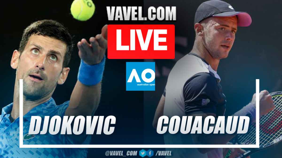 Summary and highlights of Djokovic 3-1 Enzo Couacaud at Australian Open 01/19/2023