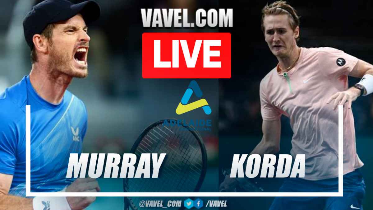 Summary and highlights of the Andy Murray 0-2 Sebastian Korda in ATP Adelaide 01/03/2023