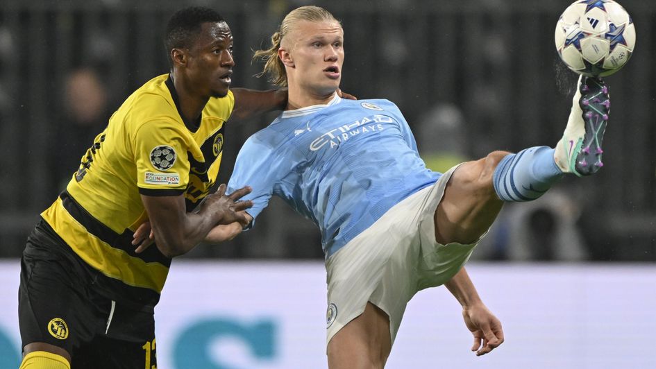 GOLS- MANCHESTER CITY 3X0 YOUNG BOYS- CHAMPIONS LEAGUE 2023/24 FASE DE  GRUPOS