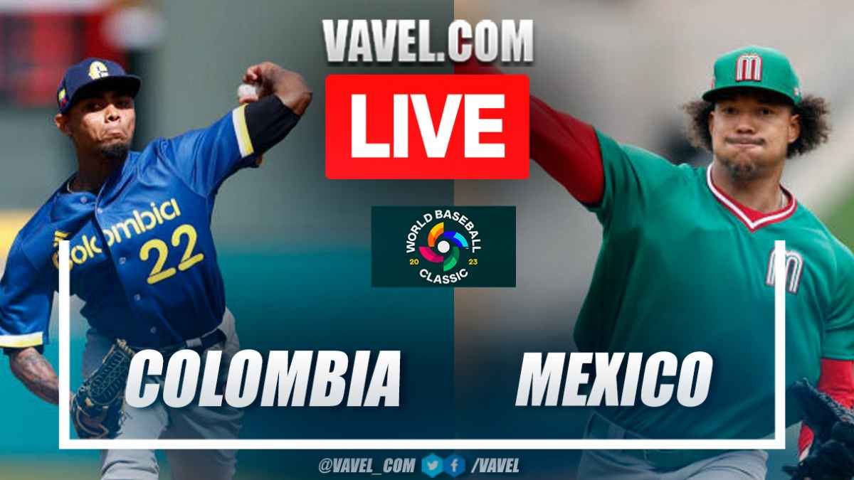 Summary and runs of the Mexico 4-5 Colombia in World Baseball Classic 03/11/2023