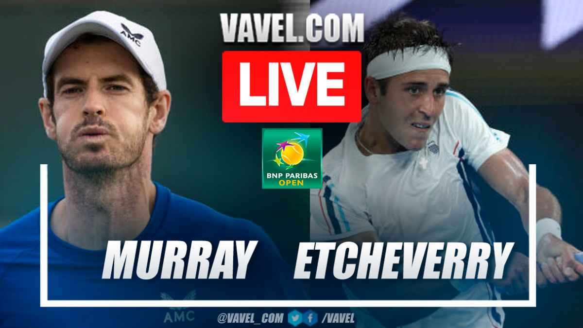 Summary and points of Murray 2-1 Etcheverry in Indian Wells Masters 03/09/2023
