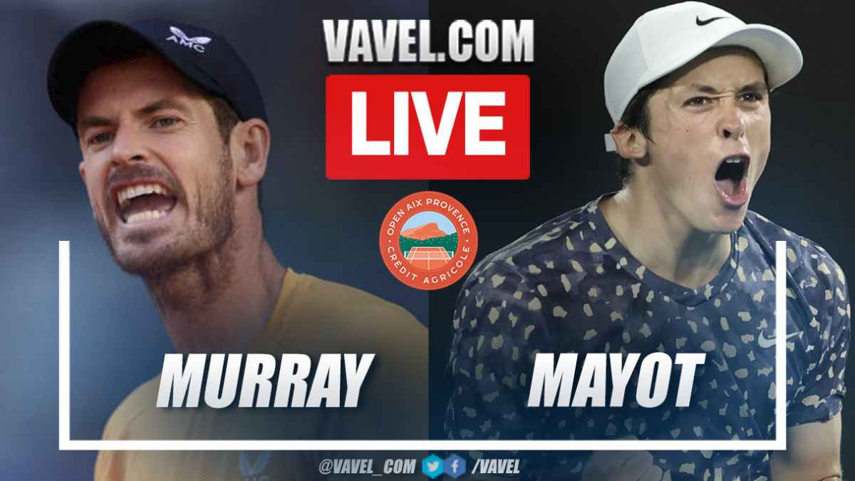 Highlights and points of Murray 2-0 Mayot in Challenger of Aix 05/06/2023 