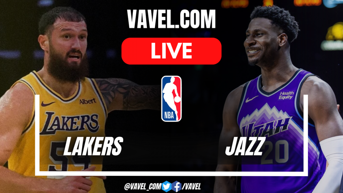 Los Angeles Lakers vs Utah Jazz LIVE Score Updates in NBA Game