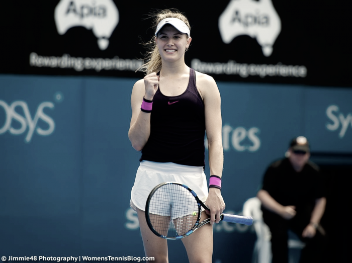 WTA Sydney: Eugenie Bouchard scores first 2017 win after defeating Shuai Zhang