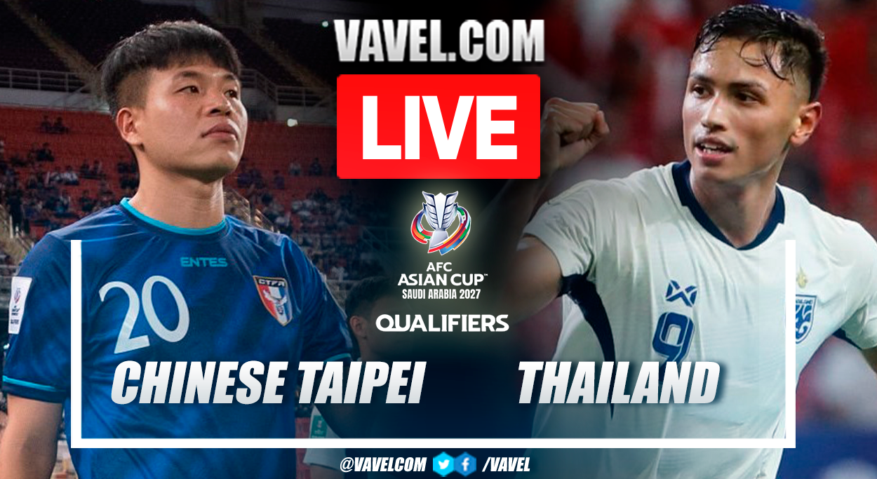 Chinese Taipei vs Thailand LIVE Score Updates: Asian Cup Qualifiers (1-5)