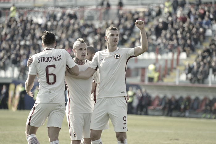 Serie A: la Roma vince grazie a Nainggolan e Dzeko, Crotone battuto 0-2