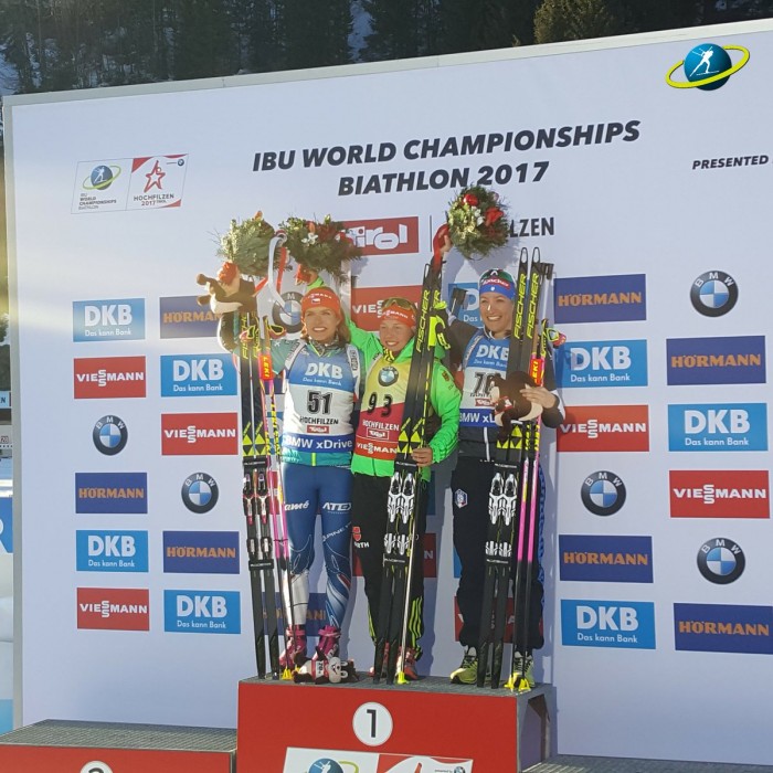 Dahlmeier claims Individual win for third gold at 2017 Biathlon World Championships