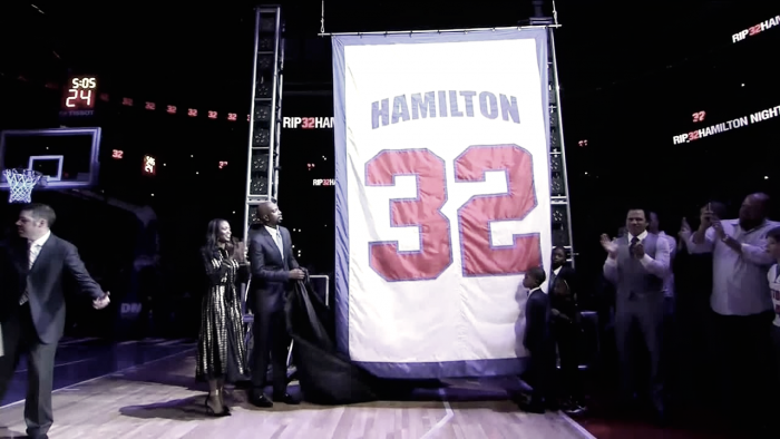 Los Pistons retiran el "32" de Richard Hamilton