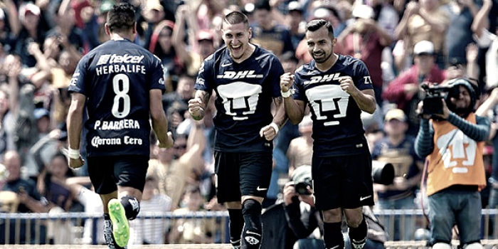 Pumas quita el invicto a Santos en C.U. Pumas quita el invicto a Santos en C.U.