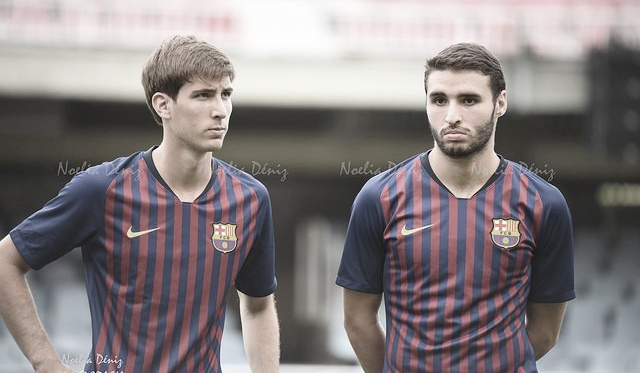 Abel y Miranda con el Barça B. Foto: Noelia Déniz, VAVEL