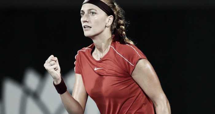 Puño apretado para Kvitova | Foto: WTA