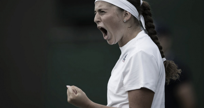 Ostapenko festeja el triunfo | Foto: Wimbledon