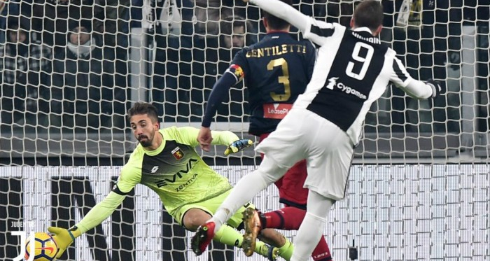 Gonzalo Higuain ha segnato il suo ultimo gol contro il Genoa, in Coppa Italia. | juventus.com